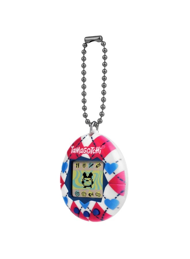 Tamagotchi Original Argyle Heart Design, Battery Operated | Electronic Pet | Retro Virtual Pet | Interactive Game | Original Digital Pet | Imaginative Role-Play and Nurturing Skills Ideal for Kids, Girls and Boys - Image 4